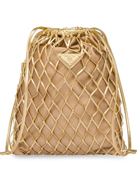 prada mesh drawstring bag|Prada mesh bag dupe.